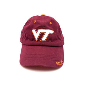 Virginia Tech Men's Hokies Hat Cap Strap Back One Size Adjustable Maroon NCAA